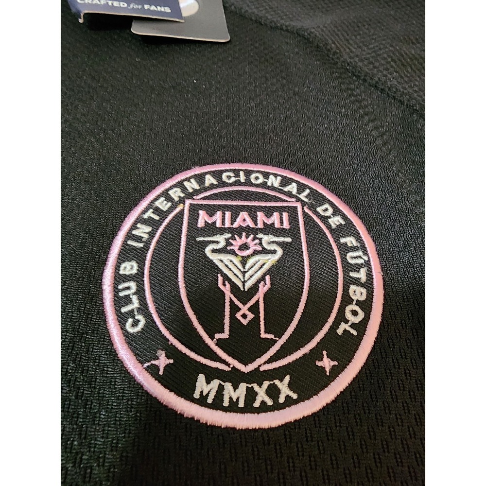 Fanatics® Men's XLT (TALL) Inter Miami CF 1/4 Zip ECO Knit Long Sleeved Pullover - Picture 3 of 4